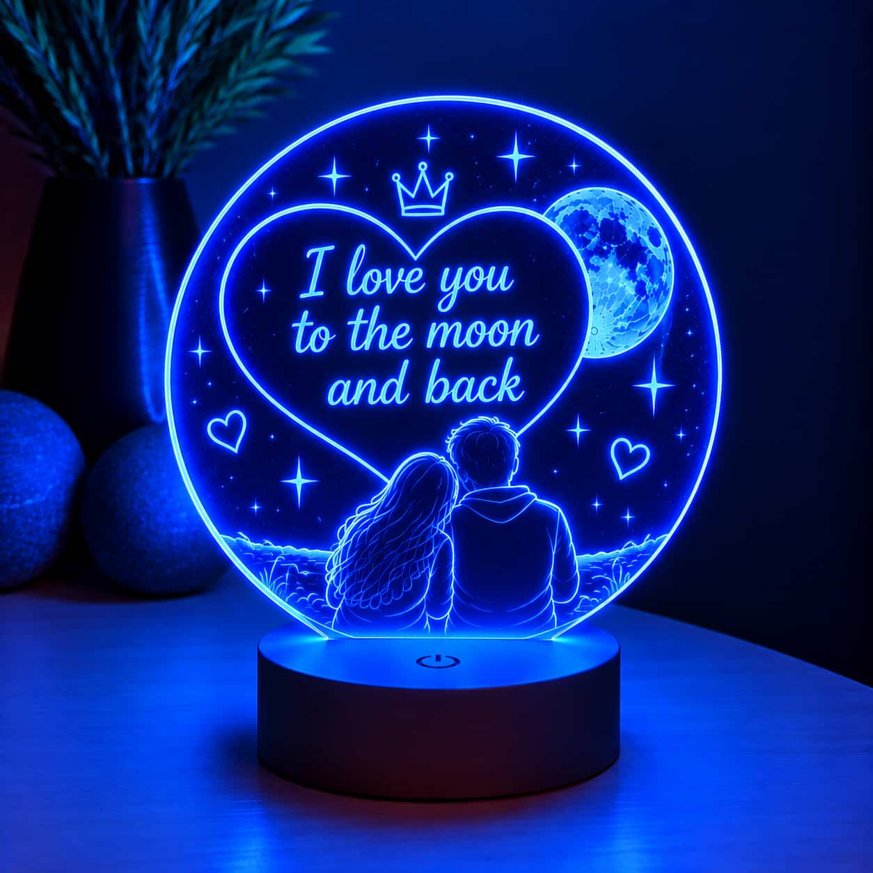 Personalized Moon Lamp with Name