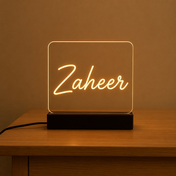 Personalized Bride & Groom Name Lamp