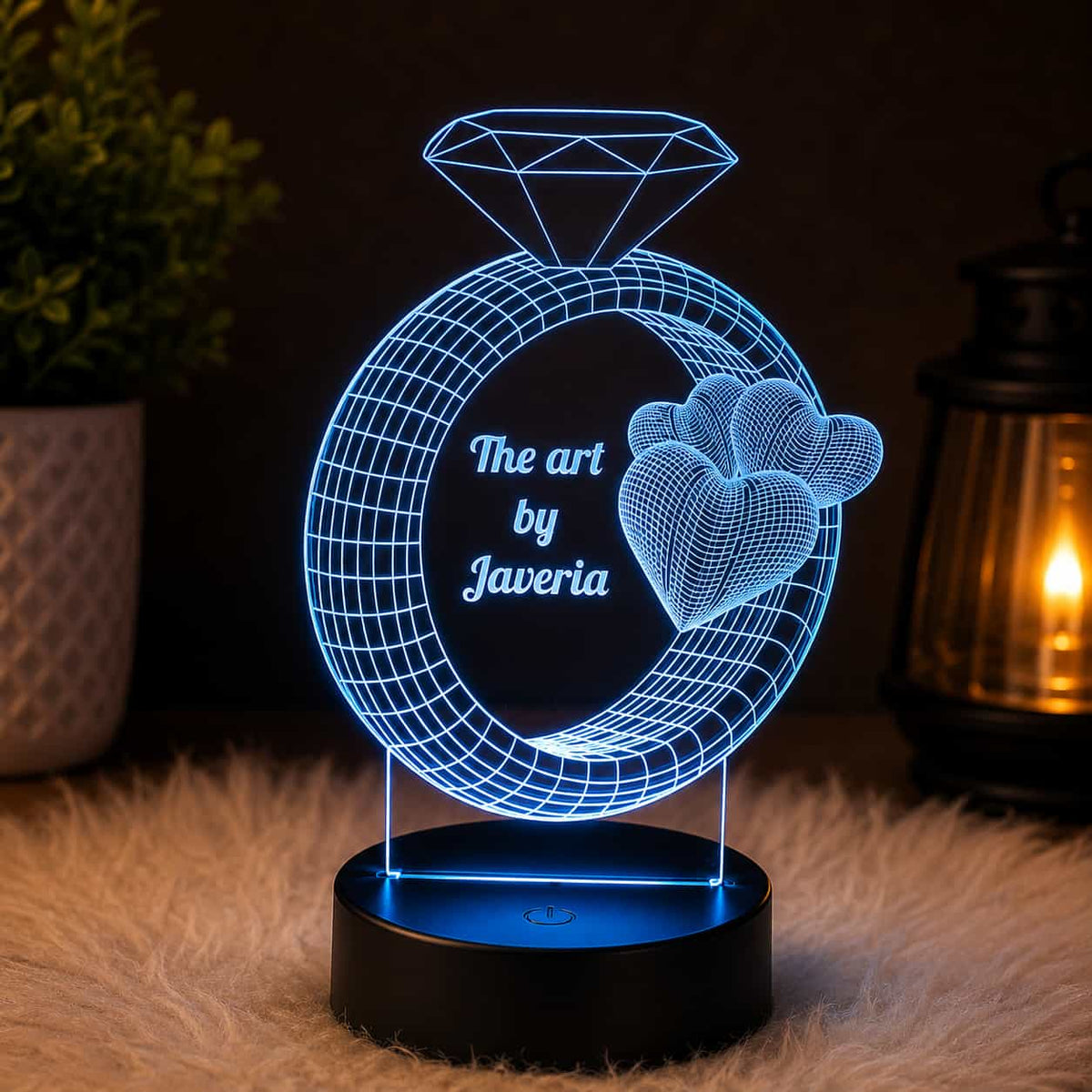 Customize LED Name Lamp | Gift for Wife, Husband, Mom & Dad ll B.W 012