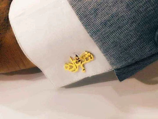 Customize Name Cufflinks With Chain