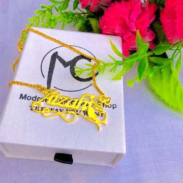 Customize Name Necklace With Fairy Sale