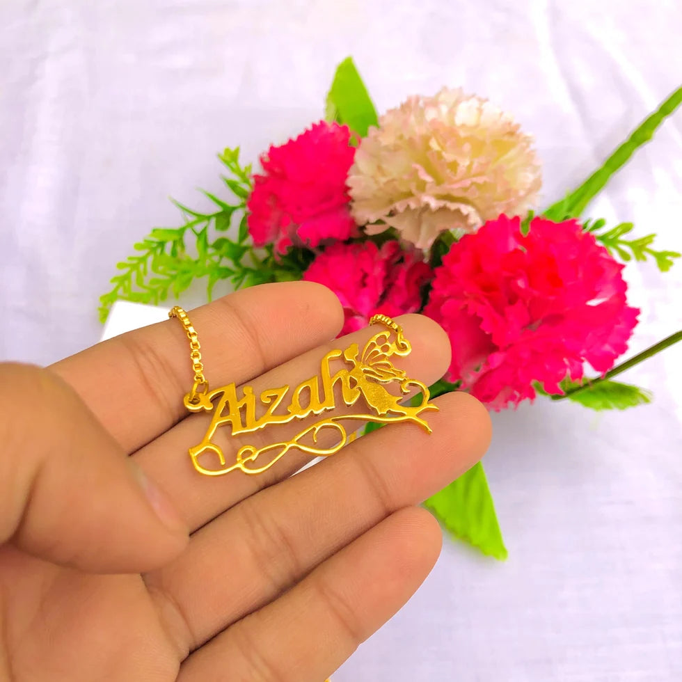 Customize Name Necklace With Fairy Sale