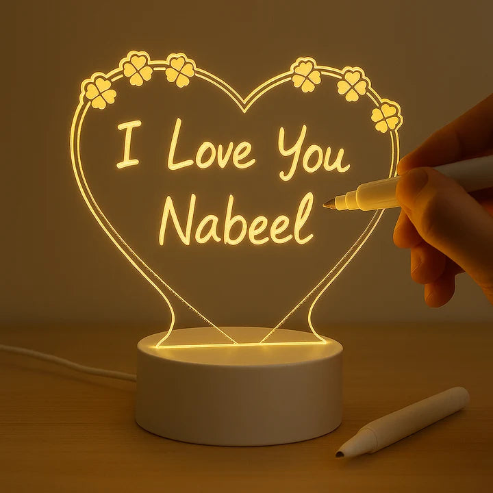 Personalized Love & Apology Name Lamp