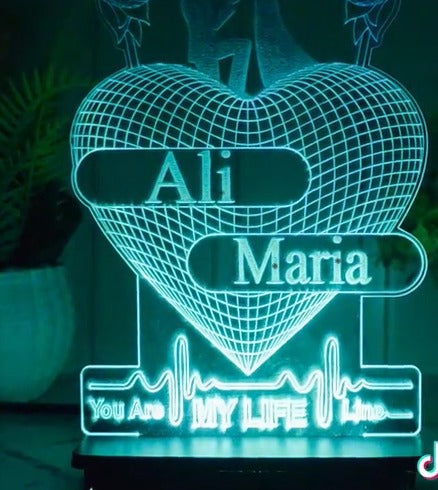 Custom Name Lamp – Win Their Heart Again