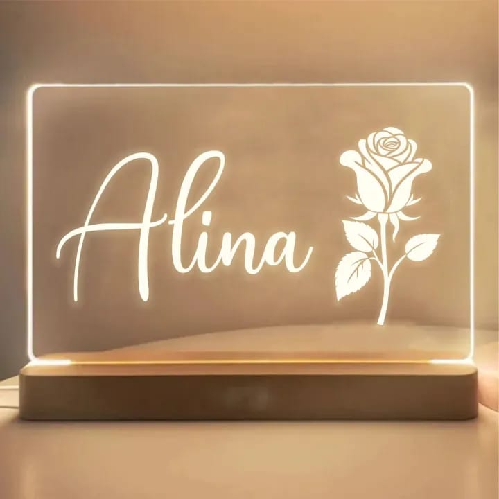 Custom Couple Name LED Lamp | Anniversary & Love Gift