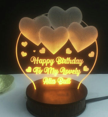 Personalized Name Lamp | Gift for Couples, Friends & Family