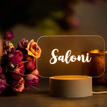 Custom Acrylic Name Lamp | Perfect Gift for Married Couples