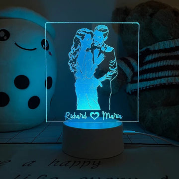 Picture Led Illusion Lamp | Wedding or Anniversary Gift