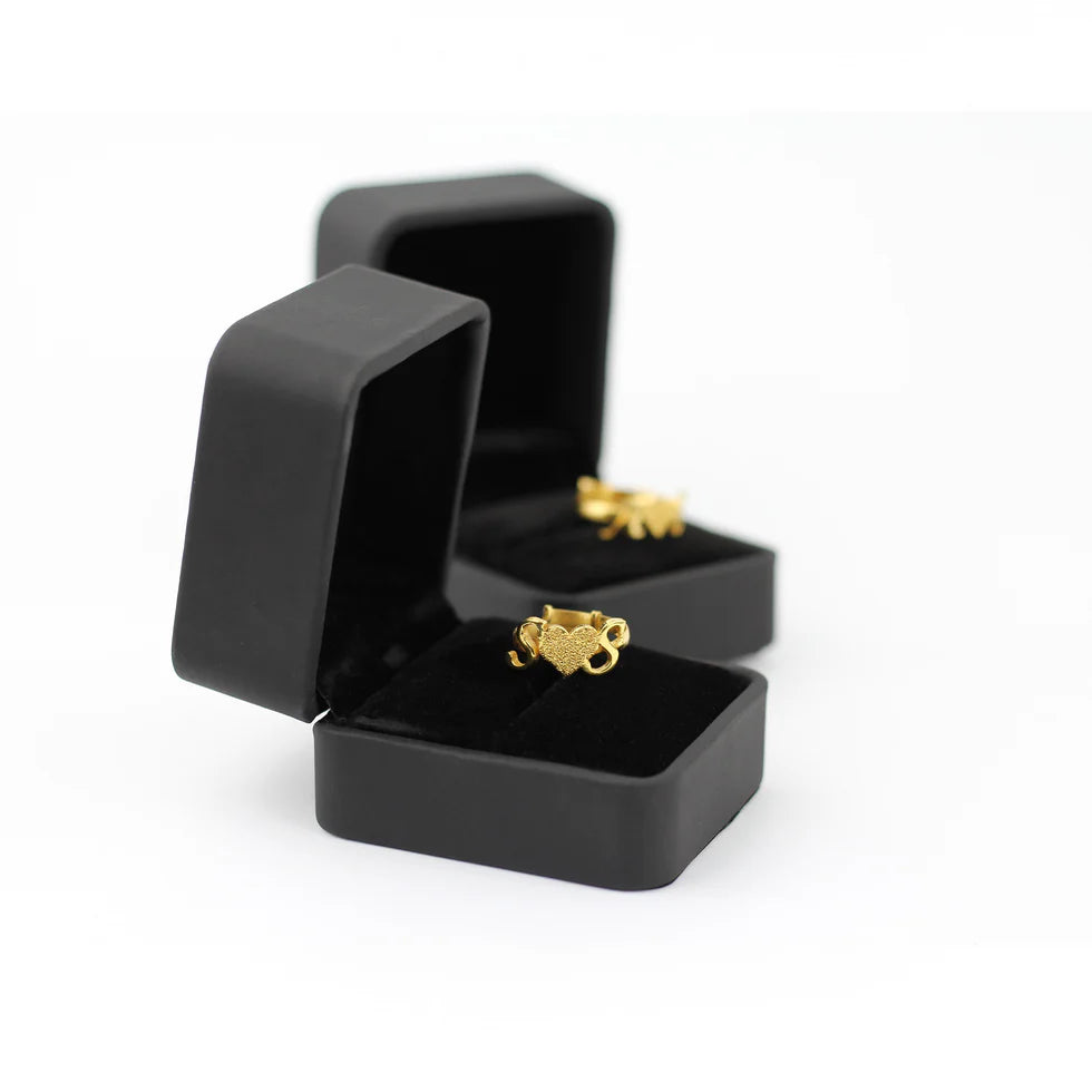 BUTTERFLY HEART COUPLE NAME NECKLACE